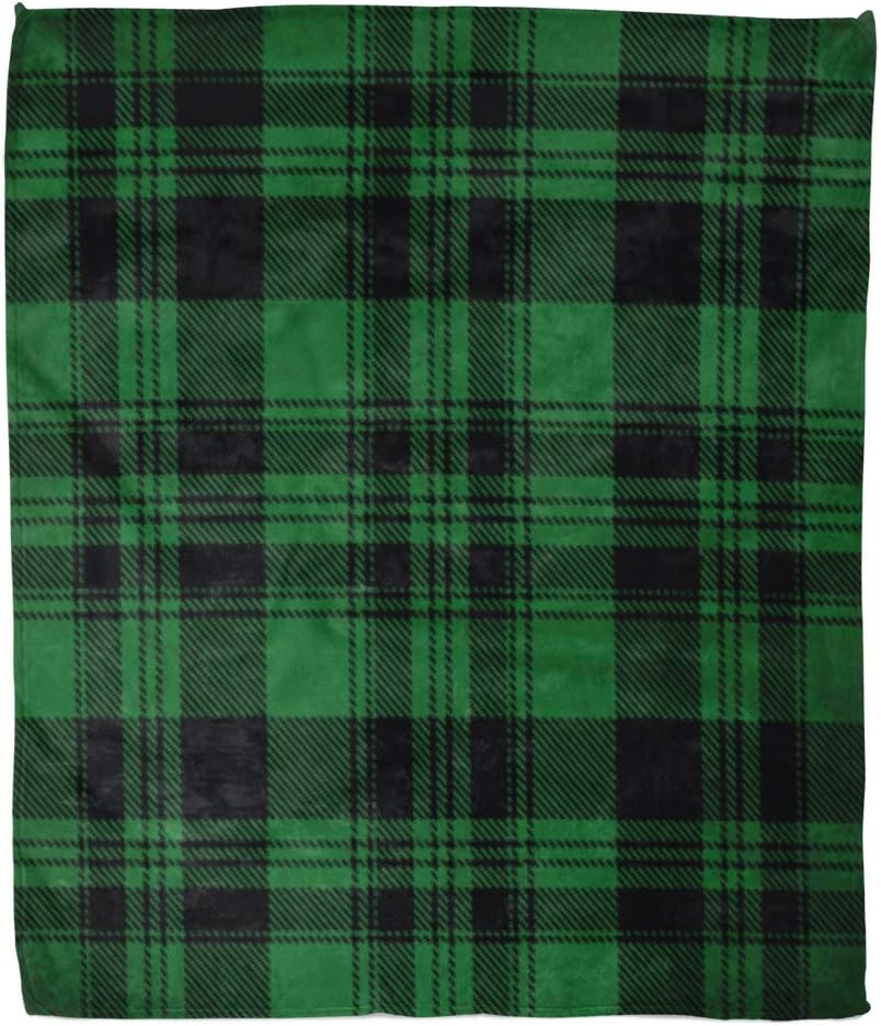 Amazon Com Golee Throw Blanket Plaid Green Tartan Inspired Pattern Kilt Checkered Scottish Geometric Retro 50x60 Inches Warm Fuzzy Soft Blanket For Bed Sofa Home Kitchen