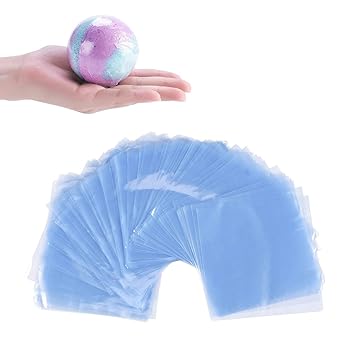 Mydio 200 Pack 6 x 6 Shrink Wrap Bags,for Bath Bombs, Soaps, Bottles, DIY Crafts