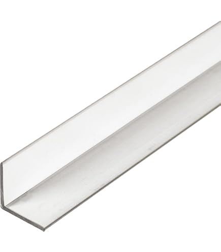 Outwater Plastics Black Styrene Plastic Even Leg Angle Moulding - 1.5" X 1.5", 48 Inch Length, Pack Of 3