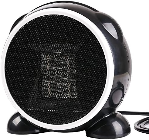 Portable Heater,Eden Babe Hand Warmer Mini Desktop Heater Electric Oscillating Heater Cool Black Heater for Home and Office Indoor Use