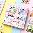 Kawaii PVC Animals Scrapbook Stickers,EAMOTOL 800 PCS/100 Sheets Cute Ducks Bear Bunny Dog Clipping Sticker for Journaling Laptop Planners Scrapbooking Diary Album Notebook Handbook Calendar DIY Craft