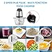 Electric Food Chopper, BESTEK 300W Mini Food Processor, 5-Cup Glass Bowl Grinder for Meat, Vegetables, Fruit and Nuts with High/Low Speed Choice