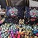 Meeting Story 3PC India Bohemian Comforter Bedspread Elephant,with Colorful Tree Boho Mandala Microfiber Quilt Bedding Sets (Black-Multi)