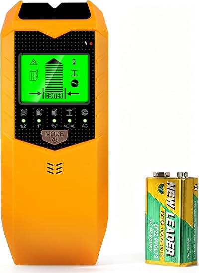 WOVTE 5 in 1 Stud Finder Wall Scanner with LCD Display Battery Included