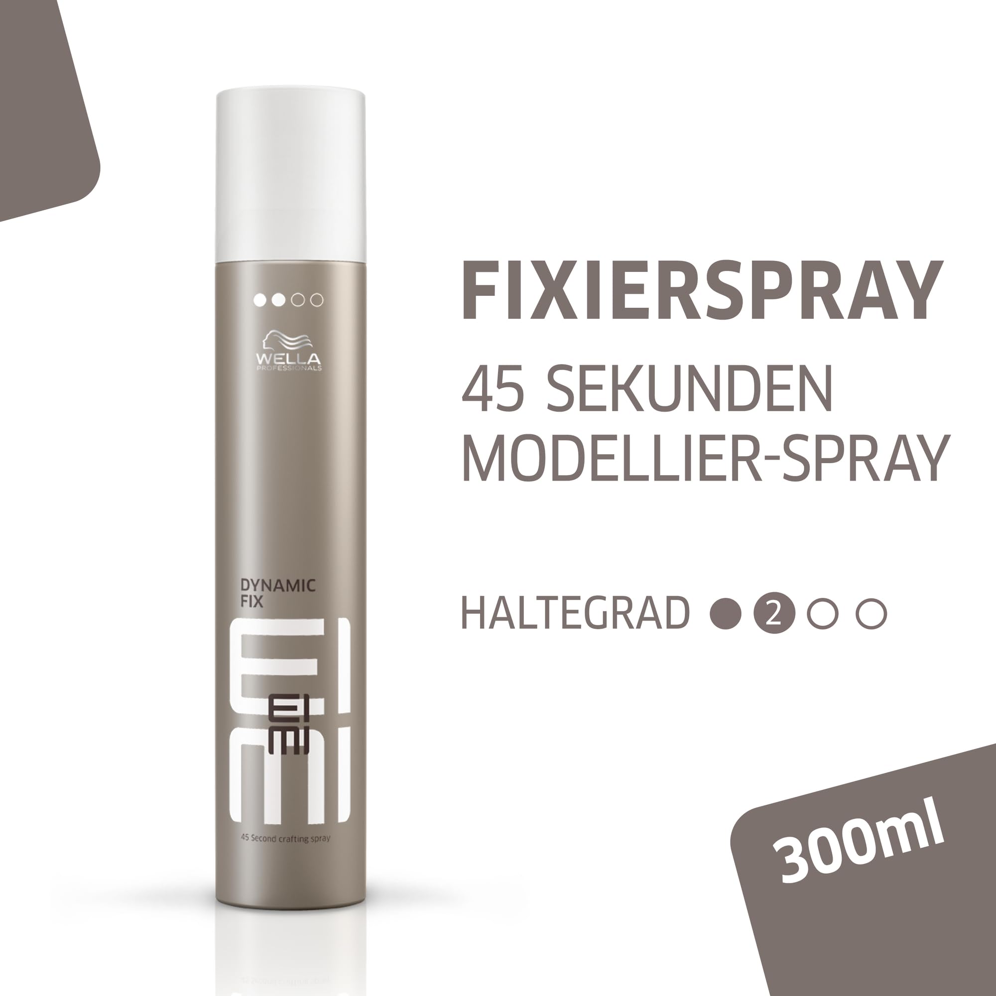 Wella EIMI Dynamic Fix Styling Spray – 45 Sekunden Haarspray für ein flexibles Styling – mit UV-Schutz-Formel und Schutz vor Feuchtigkeit und Hitze – 1 x 300 ml 2