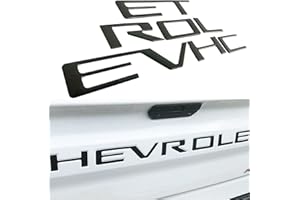 KINGBOO Tailgate Insert Letters -3D Raised Tailgate Letters Compatible with 2019 2020 Silverado Models (Matte Black)