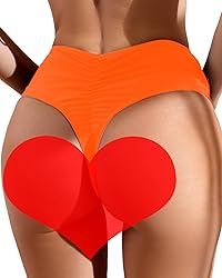 AFOLIRY Women's Sexy High Waisted High Cut Cheeky