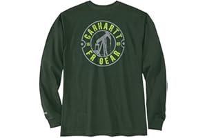 Carhartt Men's Flame Resistant Force Loose Fit Lightweight Long-Sleeve Oil Rig Graphic T-Shirt