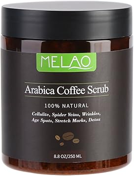 Scrub Al Caffe Arabica Naturale Con Caffeina Stimolare La Circolazione Sanguigna Anti Cellulite Ridurre La Vena Del Ragno Su Smagliature Contro Macchie Di Eta Rughe Disintossicazione Scrub Esfoliante Amazon It Bellezza