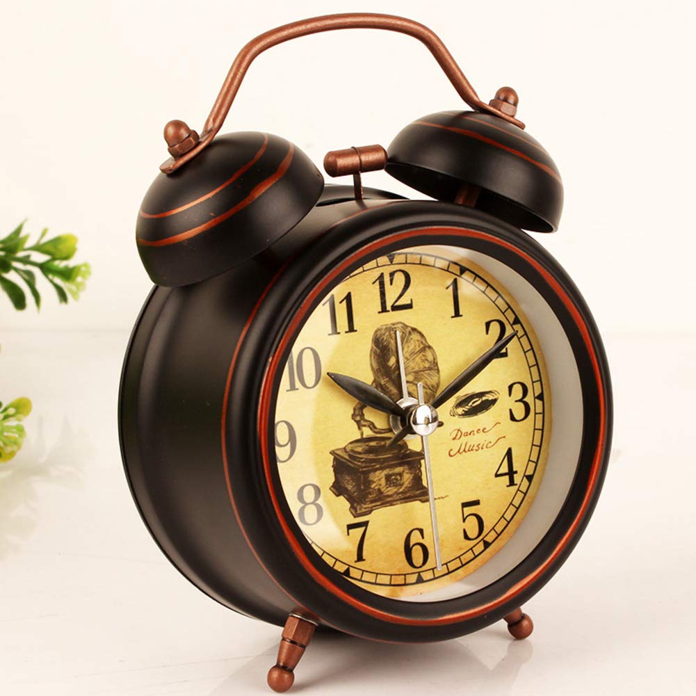 Buy XIAOMEI Silent Alarm clock Fashion Retro Metal Desk alarm clock For