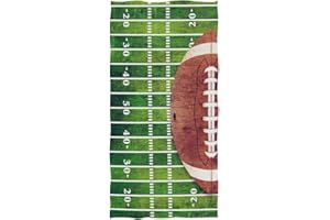 Naanle Stylish American Football Field and Ball Print Soft Absorbent Guest Hand Towels for Bathroom, Hotel, Gym and Spa (16 x 30 Inches)