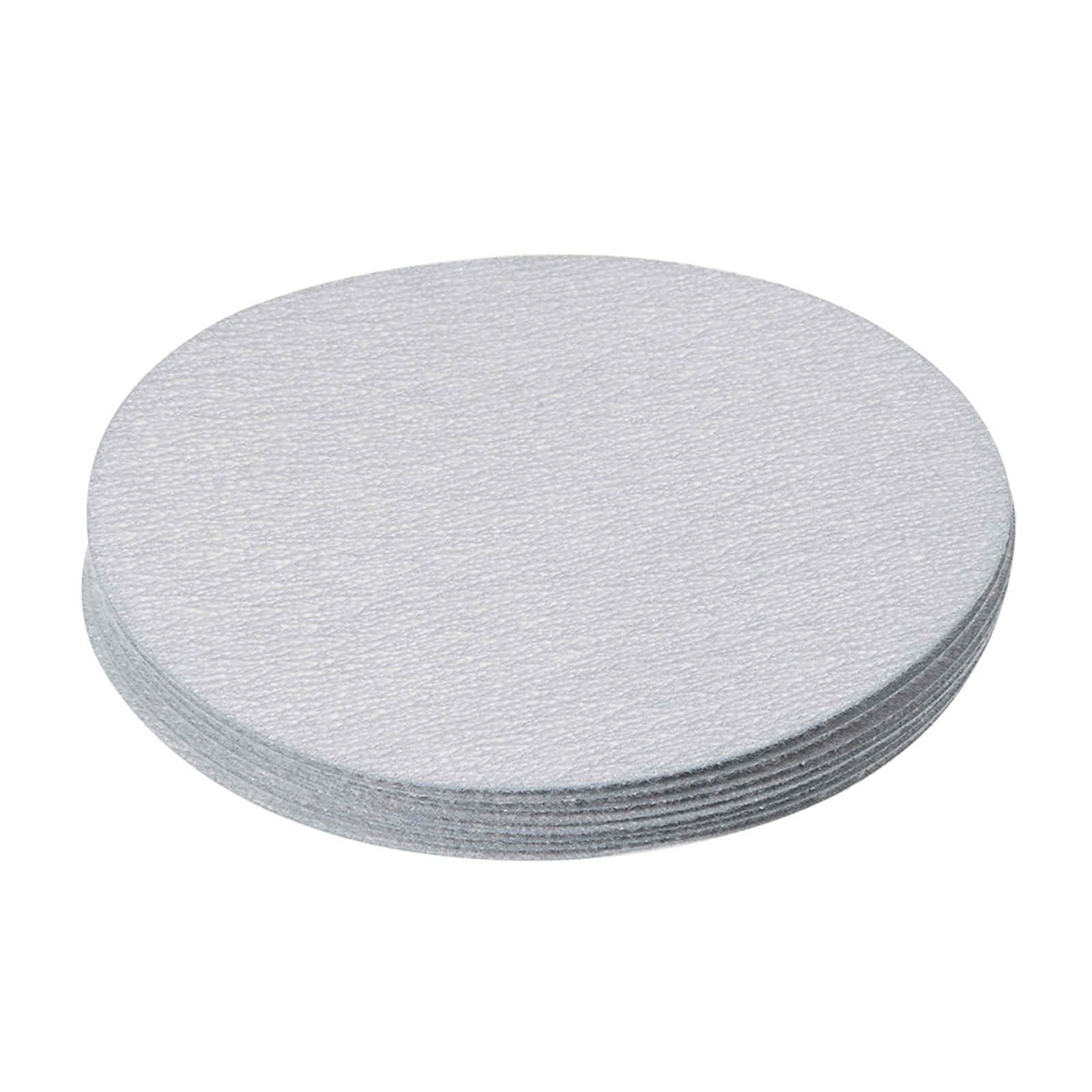 Kozelo 10 Pcs Sanding Discs Hook and Loop Backing - [4 Inch x 400 Grits] Aluminum Oxide White Sandpapers for Orbital Sander Round Sanding Papers
