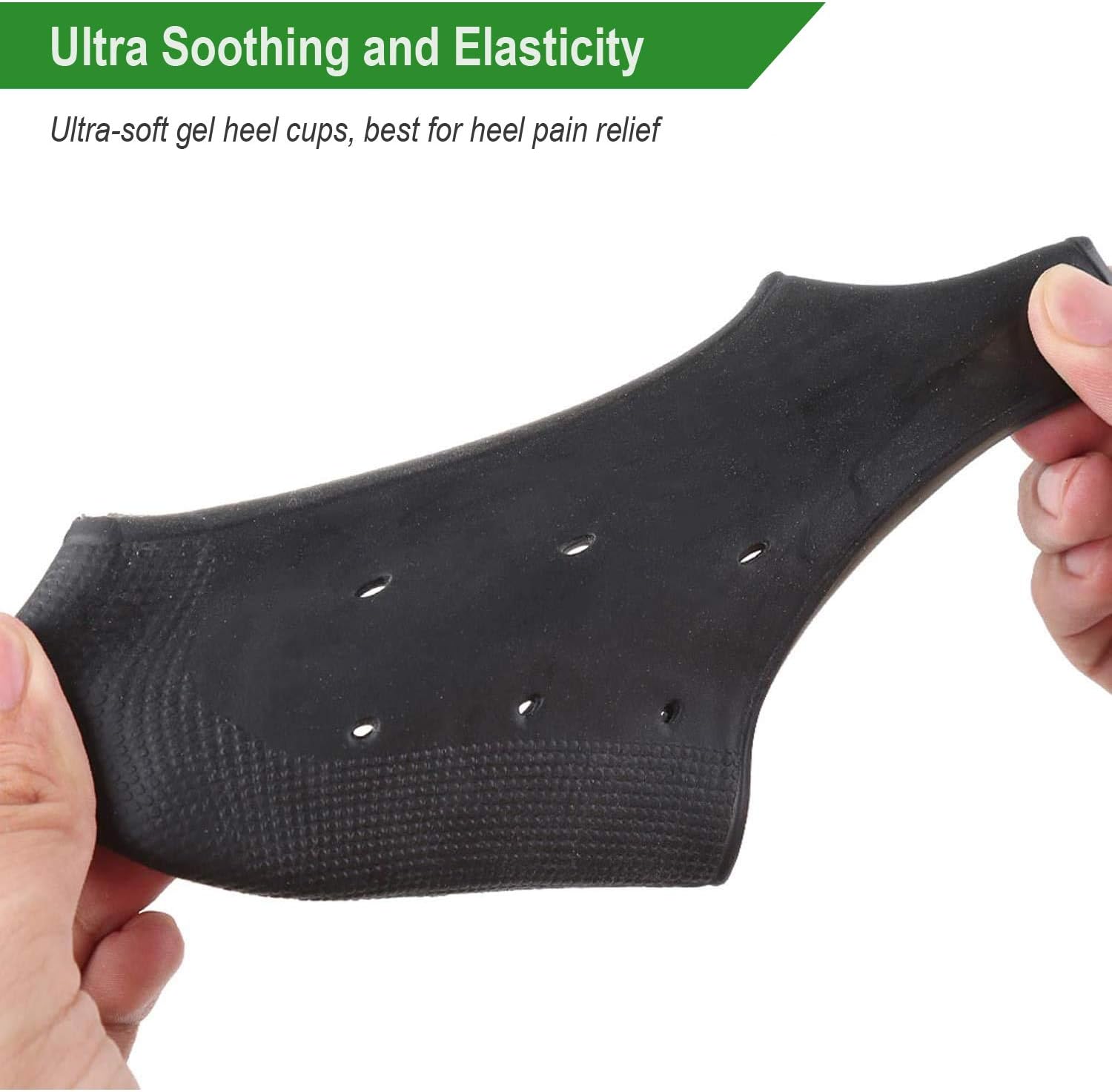 Breathable Heel Cups, Plantar Fasciitis Inserts, Heel Pads Cushion Great for Heel Pain, Heal Dry Cracked Heels, Achilles Tendinitis, for Men & Women: Health & Personal Care