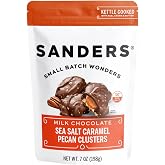 Sanders Small Batch Wonders Kettle Cooked Candy, 8 oz. (Milk Chocolate Sea-Salt Caramel Pecan Clusters)