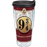 Tervis Harry Potter Platform Nine and Three-Quarters Made in USA Double Walled Insulated Tumbler Travel Cup Keeps Drinks Cold & Hot, 24oz, Classic