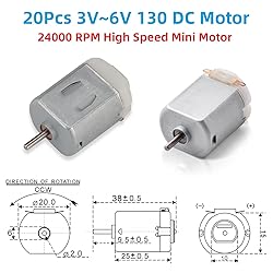 WWZMDIB 20PCS 3V~6V 130 DC Toy Motor DIY Small