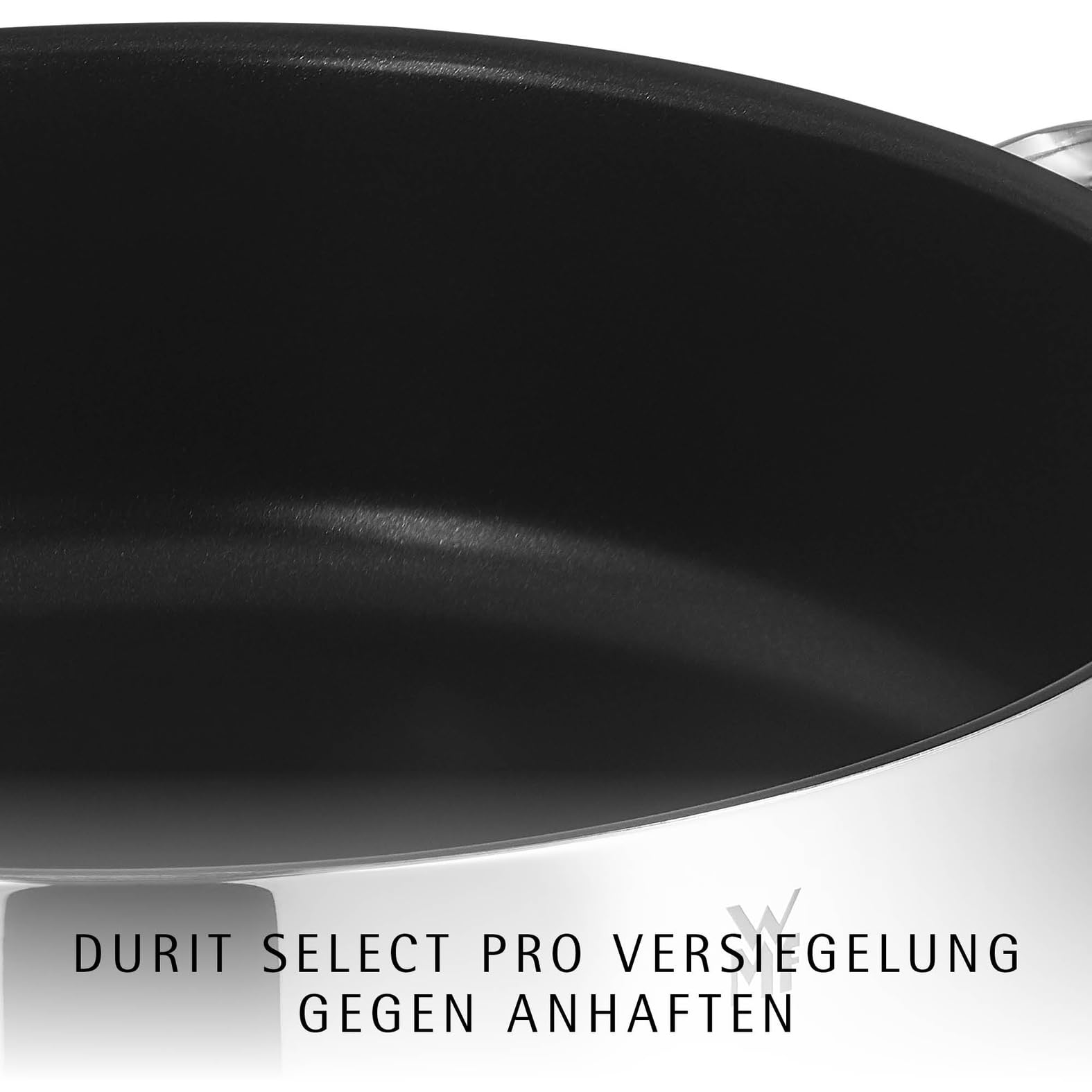 WMF Schmorpfanne 28 cm hoher Rand, Schmortopf mit Deckel 5l, Bräter Induktion, backofenfest, Antihaftbeschichtung, für alle Herdarten geeignet, tropffrei, Cromargan Edelstahl beschichtet 2