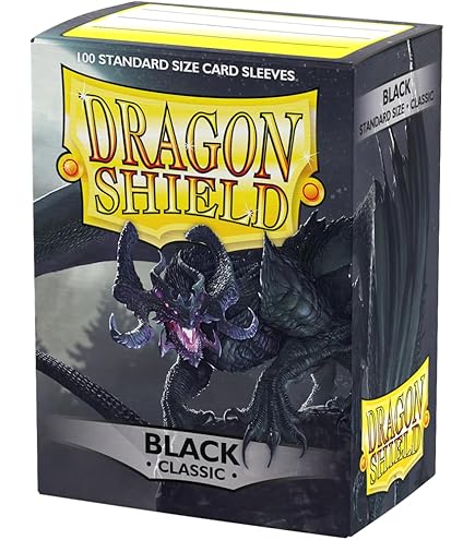 Amazon.com: Dragon Shield Standard Size– Classic Black 100 CT