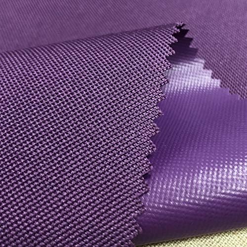size1meter1.5meters Wide Waterproof Canvas Fabric Outdoor 600 Denier Indoor/600D Oxford Fabric PVC Coating Outdoor Fabric by The Meter (Purple)