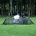isYoung Hammock with Mosquito Net Parachute Fabric Hammock Net, Durable and Portable , Suit for 2 Persons, Tree Tent, Outdoors (Black / Army Green)
