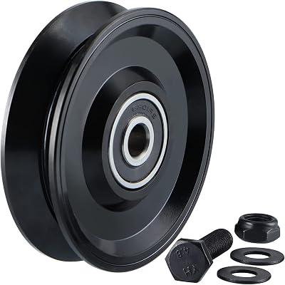 Skelang 99mm V-Groove Castor Wheel 1000KG Steel Double Bearing Gate Pulley