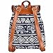 Vbiger Canvas Backpack for Women & Girls Boys Casual Book Bag Sports Daypack (Elephant Blue)