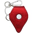 Case for GO Plus, Go Plus Case Cover Skins, Go Plus Holder Accessories with Keychain Carabiner, Glitter Red. by Logity