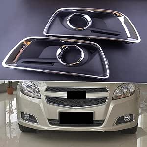 DLDBB ABS 1 par de Bisel de Cubierta de luz antiniebla Delantera, Apto