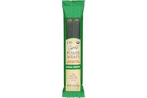 Gopal's Basil Pesto Power Wraps, Raw, Organic, USDA Certified, Vegan and Gluten-Free Nori-Wrapped Energy Sticks, 1.8 Ounces (Pack of 5)