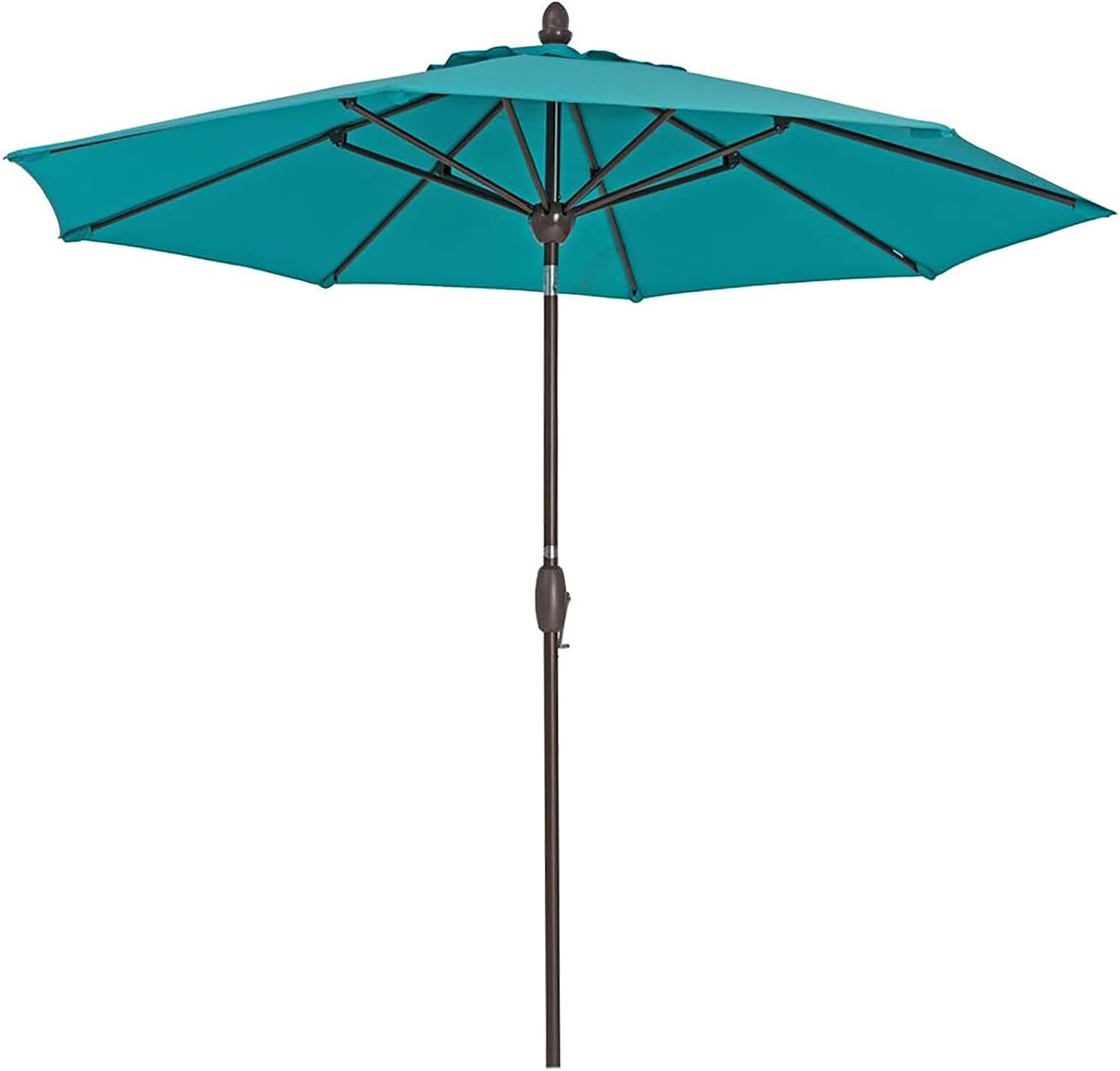 Amazon Com Outdoor Patio Umbrella 9 Ft Patio Market Table Umbrella With Push Button Tilt Crank And Umbrella Cover For Garden Lawn Deck Backyard Pool Turquoise Garden Outdoor