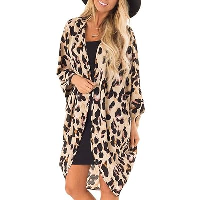 Leopard Print Chiffon Kimono Cardigan Cover Up for Nigeria Ubuy