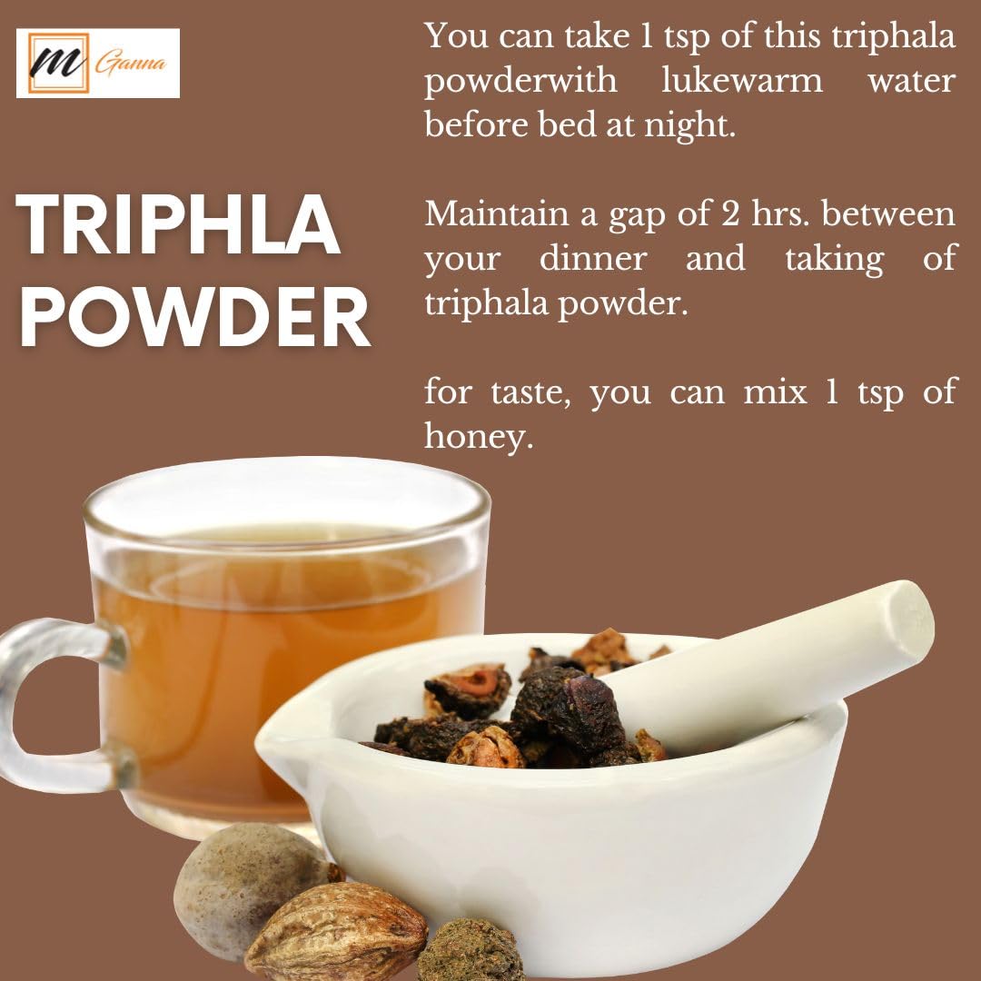 100% Natural Triphala Powder for Skin and Health Care 227 GMS / 0.5 LBS