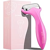 Running man 360° Rotating Ice Roller for Face-Stainless Steel Facial Massage Tool for Skin Tightening, Ice Face Roller -Wrinkle Reduction & Dark Circle Relief, Gift for Skincare Enthusiasts.