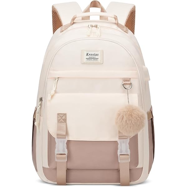 Mochila De Lona Kawaii Con Colgante, Estética Para Portátiles Hombros, Bolsa Ita Suministros Escolares Para La Vuelta A La Escuela, Rosado, L