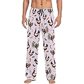 YQLROO Men's Pajama Pant Straight-Fit Pajama Bottoms Sleep PJ Lounge Pants with Pockets
