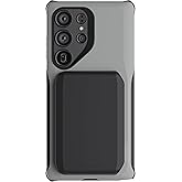 Ghostek Exec S25 Ultra Wallet Case with Detachable Magnetic Card Holder, Compatible with MagSafe Accessories Designed for Samsung Galaxy S25Ultra 2025 (6.9") (Gray)