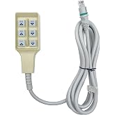 1115290 Electric Hospital Bed 6 Button Electric Bed Remote Hand Control | 3 Functions, Electric Hospital Bed Hand Control Replacement