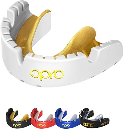 OPRO Gold Level Mouthguard with Braces Premium Fit Adult 10+