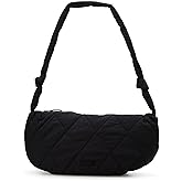 Reebok Womens Crossbody Bag - Oversized Quilted Puffer Tote Bag for Women, Large Shoulder Purse for Gym Travel & Everyday Use
