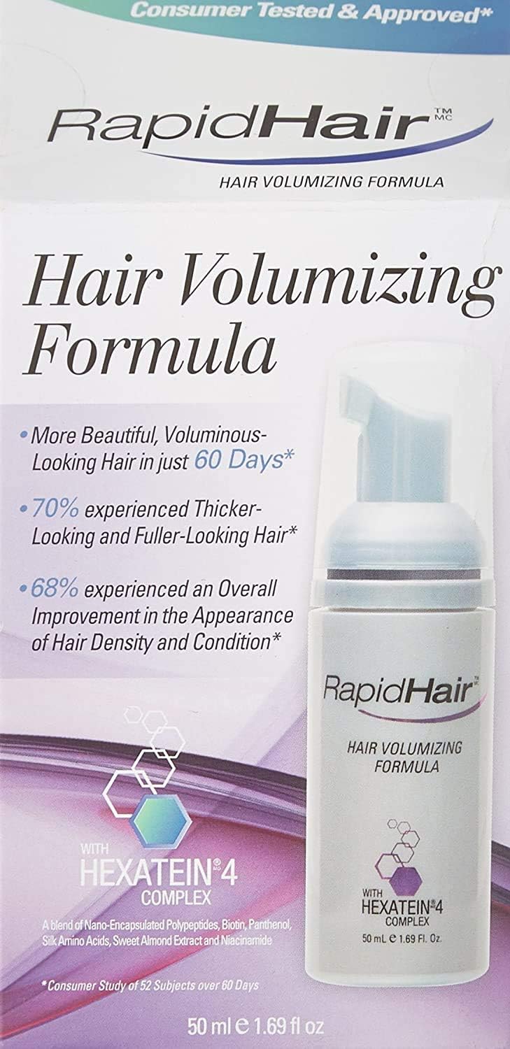 2 X Rapidhair- Rapid Hair Volumizing Formula 50ml with Hexatein 4 Complex