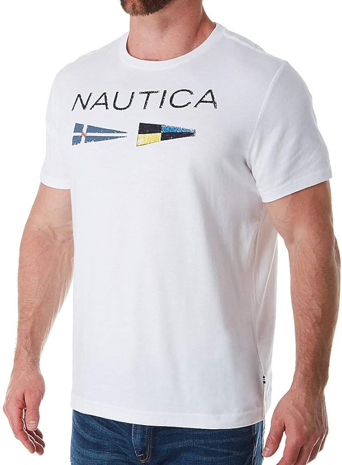 Nautica Mens Flags Tee Amazon.co.uk Clothing