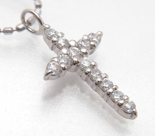 Amazon クロスネックレス ダイヤクロスネックレス ダイヤネックレス 十字架 ゴールドネックレス１８金 小さいクロス ネックレス 通販