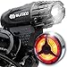 Blitzu Gator 320 PRO USB Rechargeable Bike Light Set Powerful Lumen Bicycle Headlight Free Tail Light, LED Front and Back Rear Lights Easy to Install for Kids Men Women Road Cycling Safety Flashlight