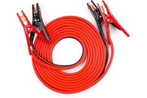 Justin Case Super Heavy-Duty Jumper Cables for Car, Includes 4 Gauge Wire Conductor 20' Car Jumper Cables & 365 Days of Roadside Assistance