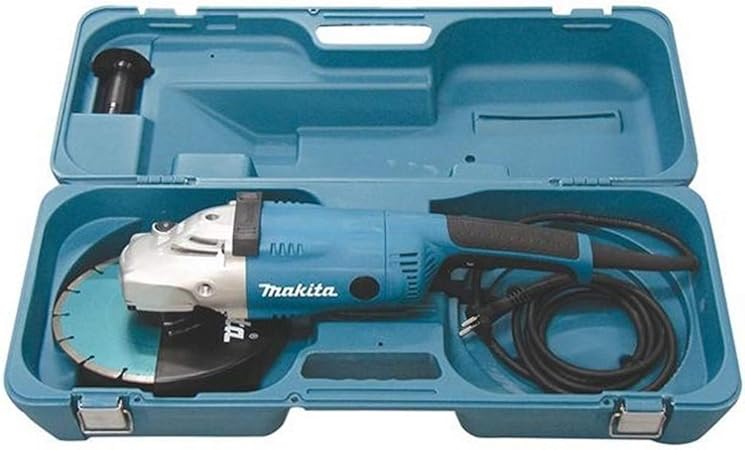 Makita Ga9020rkd Meuleuse 230 Mm 2200 W 6600 Tr Min Avec Boitier En Pvc Et Disque Diamant Segmente Amazon Fr Bricolage