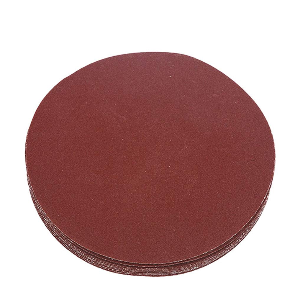 HIFROM 5 Inch Sanding Discs NO-Hole Hook and Loop 240 Grit Sandpaper Aluminum Oxide Random Orbital Sander Pads (60-Pack)