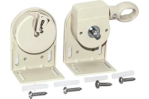 LIHOPEFE Universal Replacement Installation Accessories for Indoor/Outdoor Sunshade and Roller Blinds(Crodless Bracket)