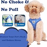 Anlitent Soft Mesh No Pull Cat Harness and Lead Set Blue Small view 6