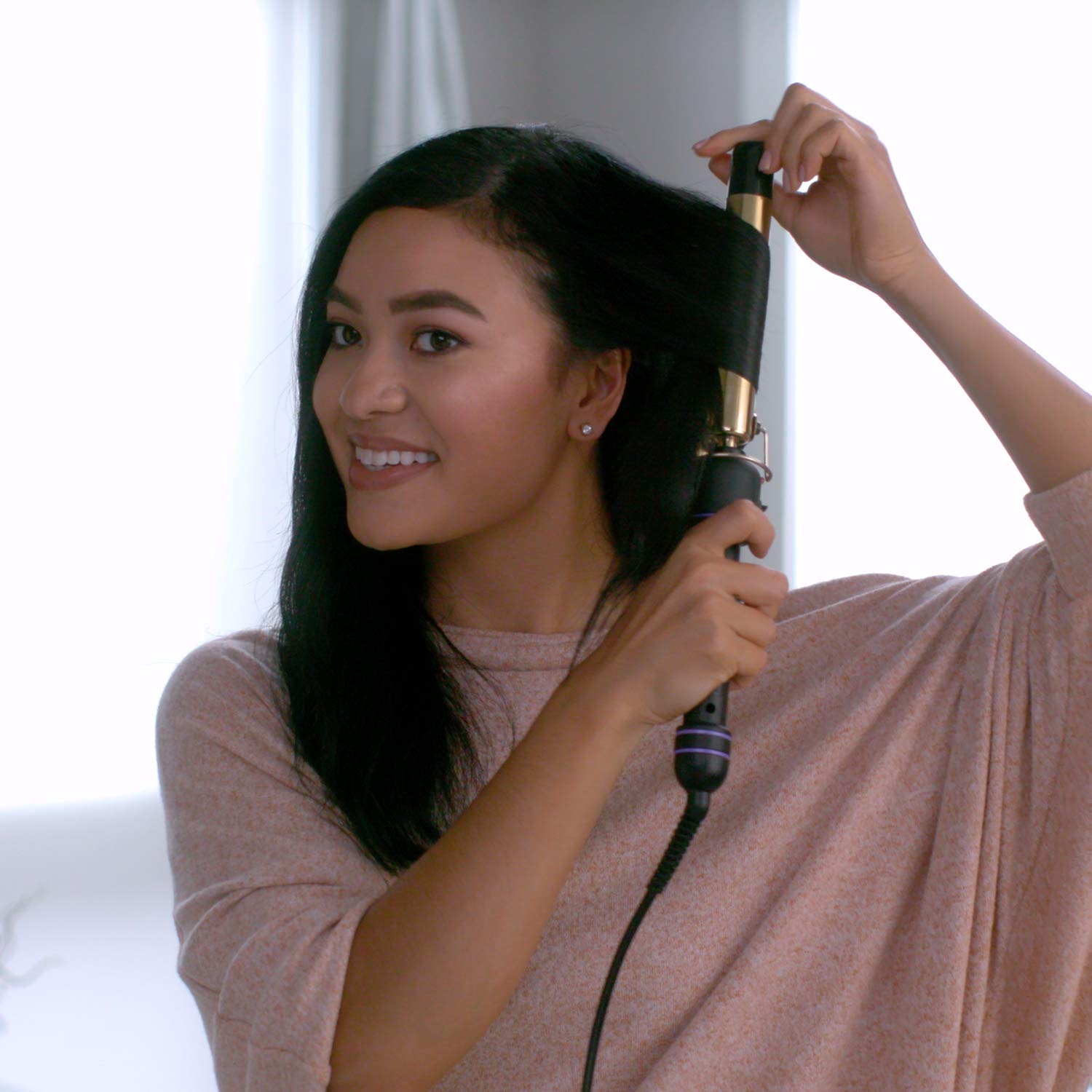 signature series gold curling iron