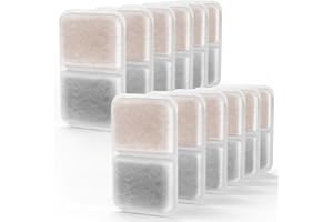 SAMANIJA 12-Pack Dual Action Air Purifier Pads compatiable with Catit airsift Litter Box Jumbo Regular Smartshift, Keep Nasty Smells at Bay